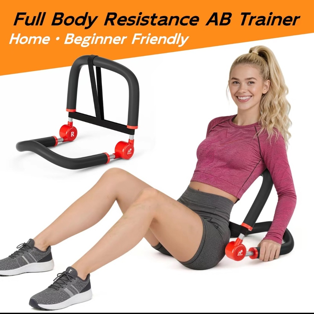 Full Body Resistance AB Trainer - Black and Red